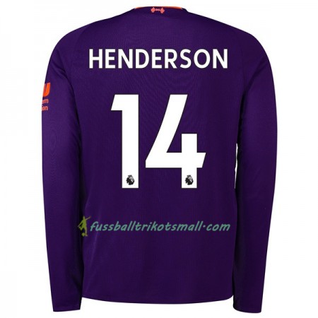 Günstige Fußballtrikots Liverpool Henderson 14 2018-2019 Langarm Auswärts-trikot kaufen